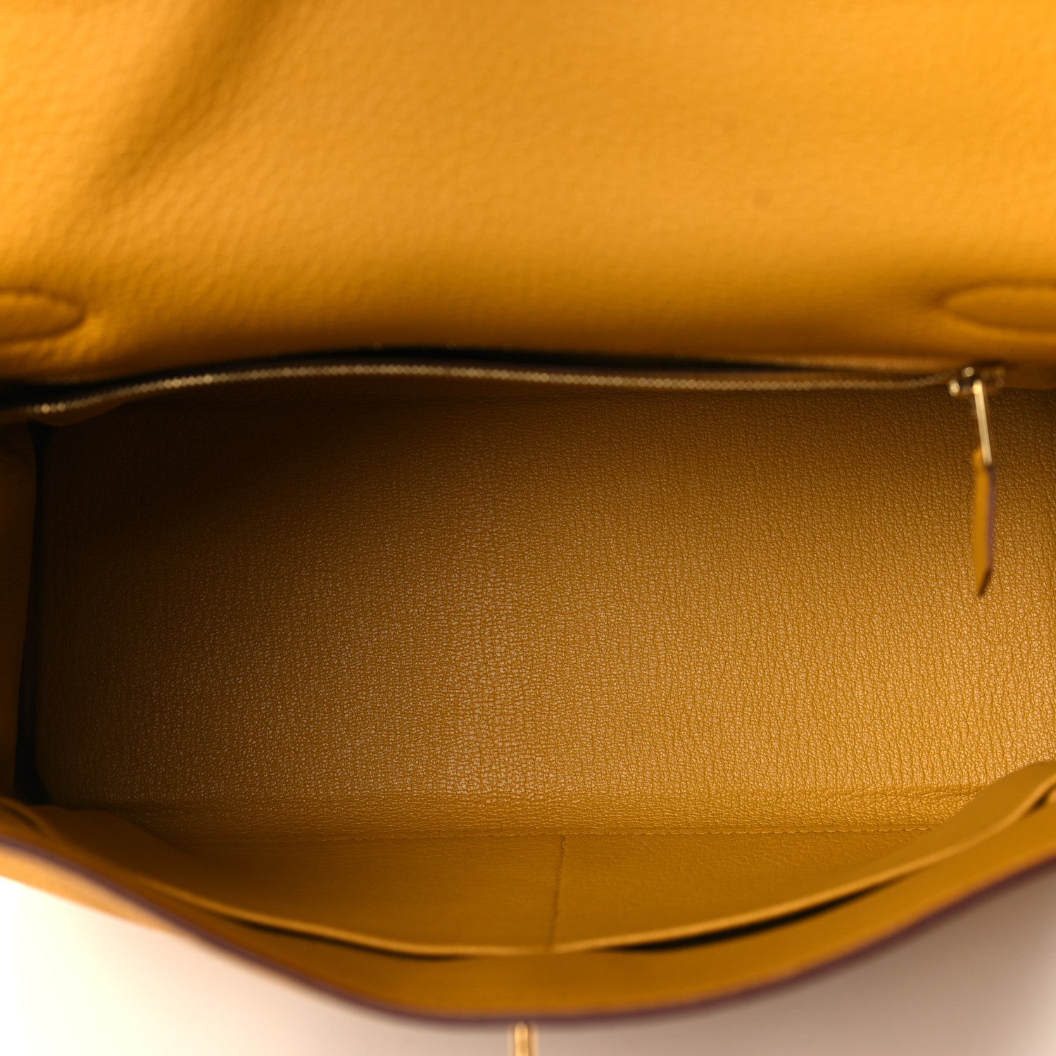 Hermes Togo Kelly Retourne 28 Jaune Ambre 5 of 9
