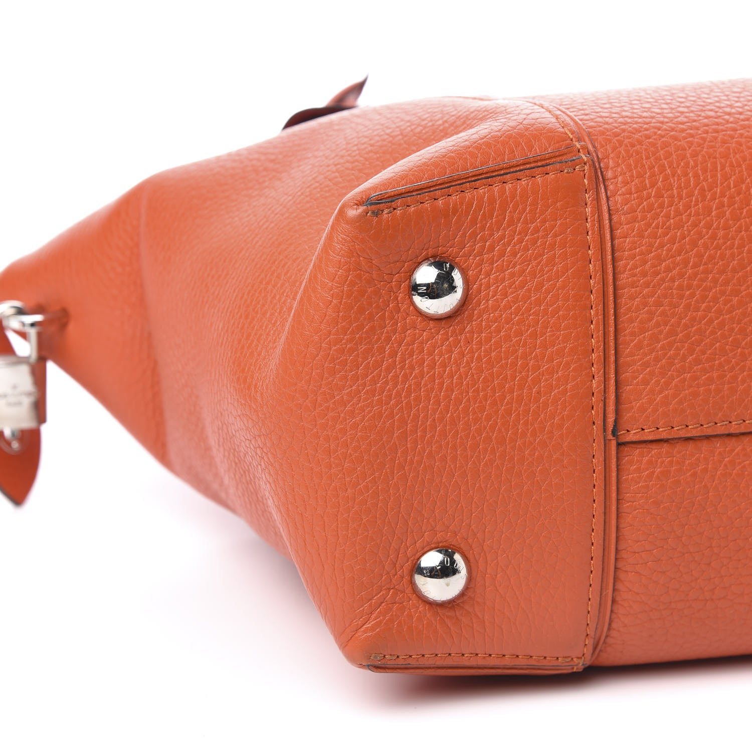 Louis Vuitton Cuir Taurillon Soft Lockit PM Clementine 7 of 9