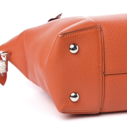 Louis Vuitton Cuir Taurillon Soft Lockit PM Clementine 7 of 9