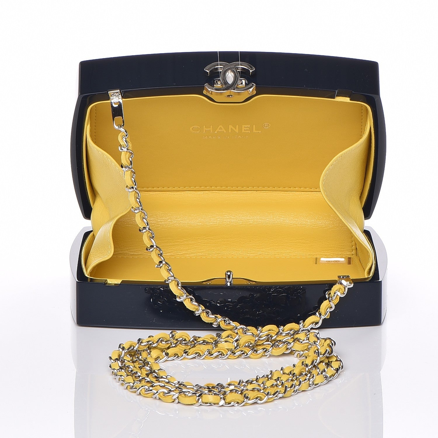Chanel Plexiglass Evening In The Street 5x5=CC Small Clutch Dark Blue 5 of 8