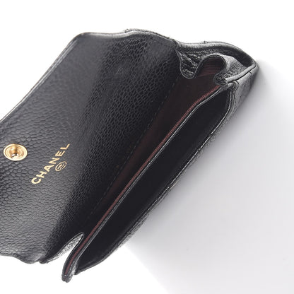Chanel Caviar Quilted Flap Card Holder Black 5 of 9