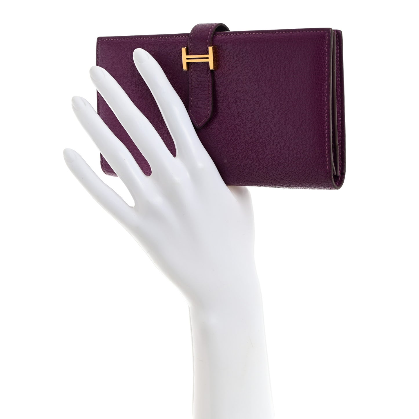 Chevre Mysore Bearn Gusset Wallet Anemone