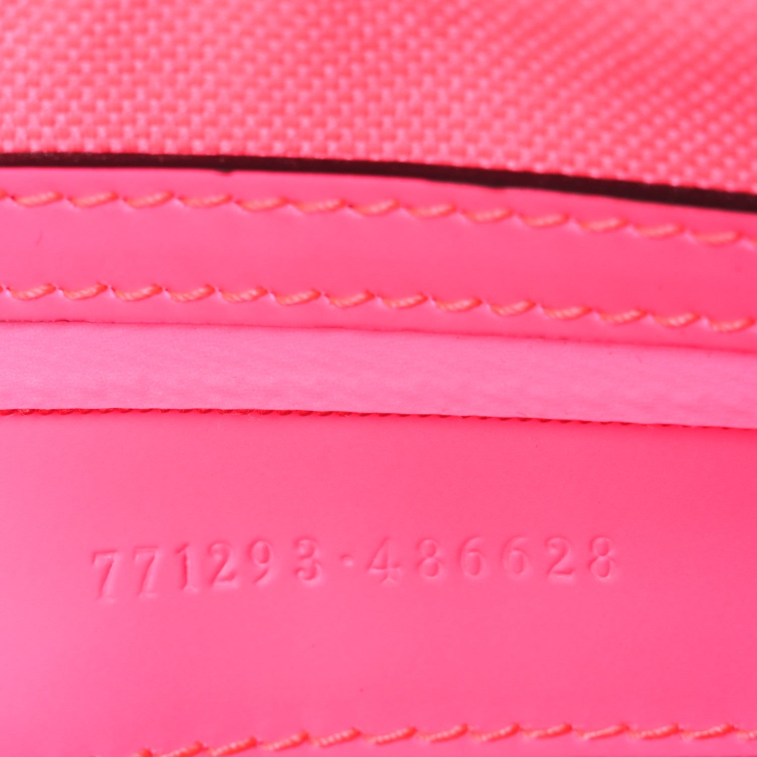 Gucci Rubber Effect Monogram GG Crossbody Bag Fluorescent Fuchsia 7 of 11