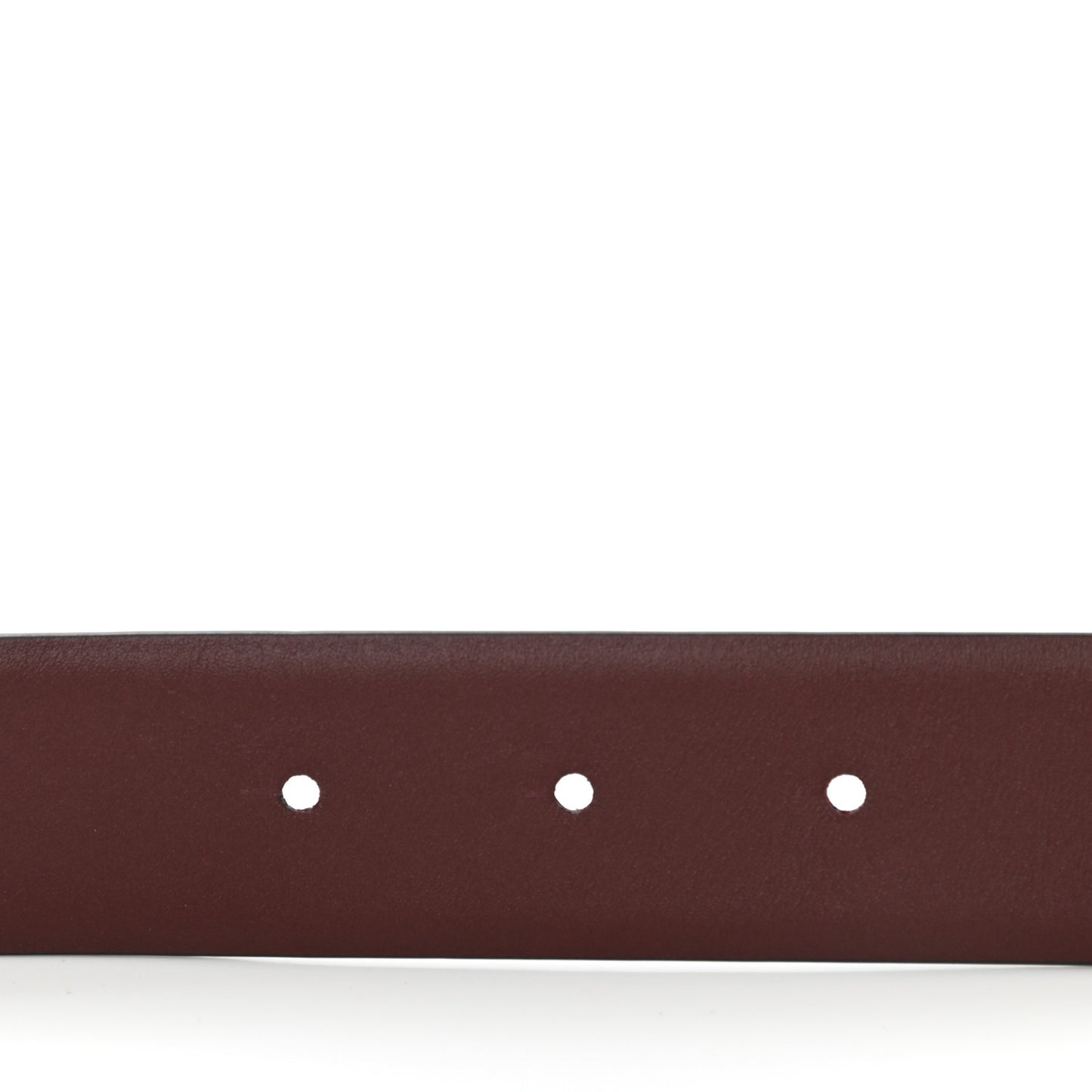 Calfskin CC Reversible Belt 85 Black Burgundy