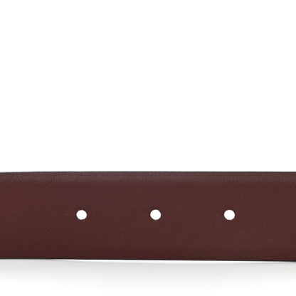 Chanel Calfskin CC Reversible Belt 85 Black Burgundy 3 of 6