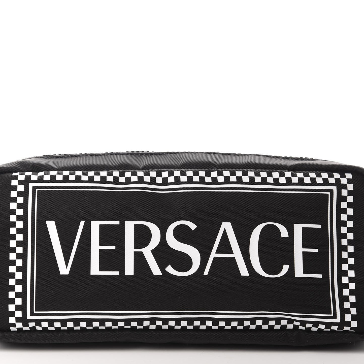 Nylon Logo Two Tone Belt Bag Black