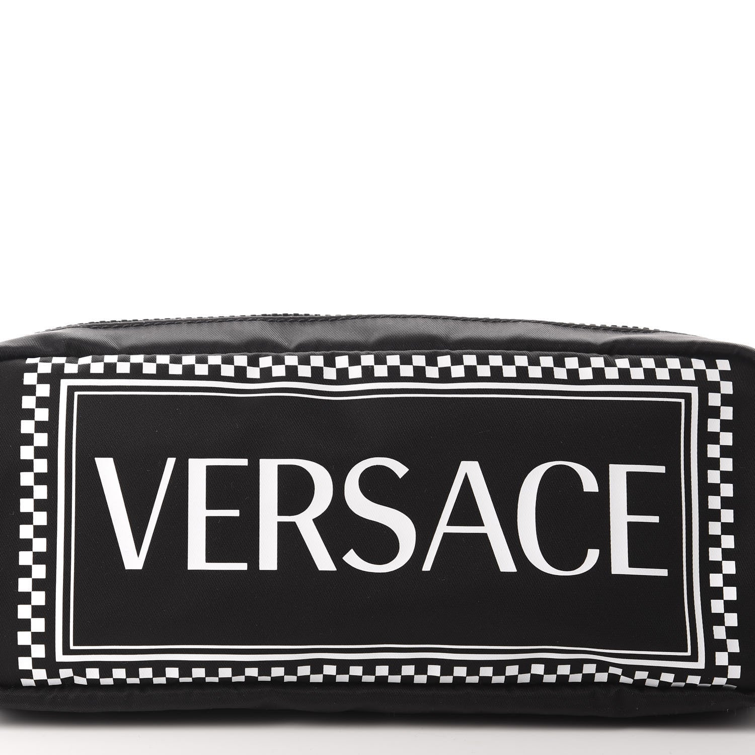 Versace Nylon Logo Two Tone Belt Bag Black 9 of 9