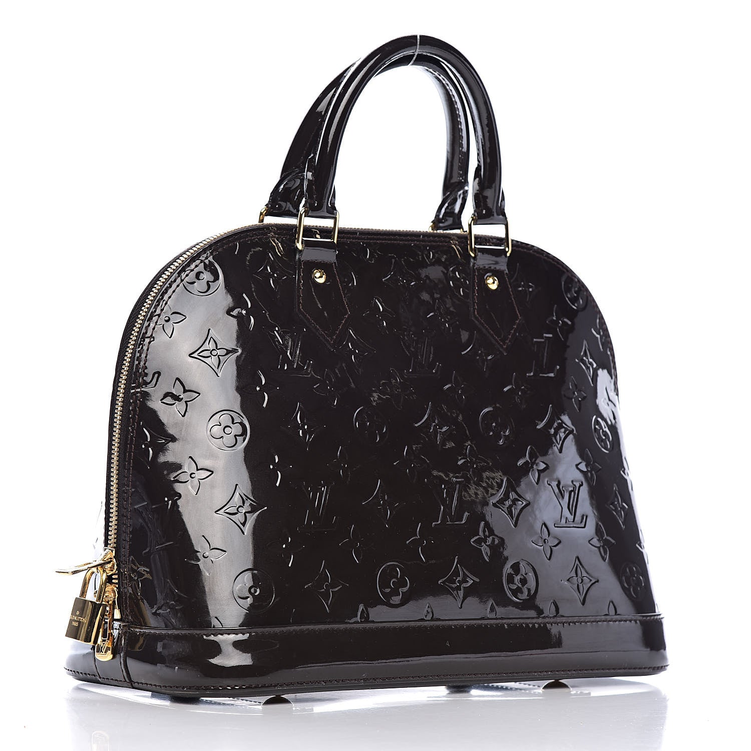 Louis Vuitton Vernis Alma PM Terre D'Ombre 3 of 10