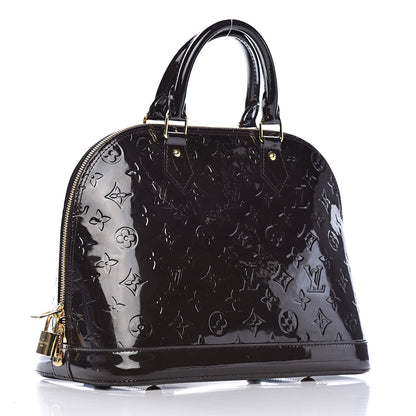 Louis Vuitton Vernis Alma PM Terre D'Ombre 3 of 10