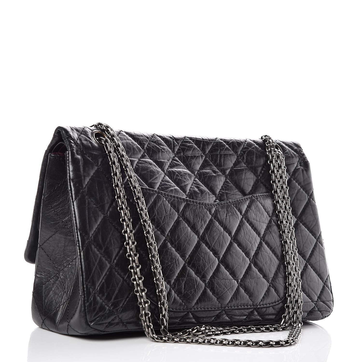 Chanel Aged Calfskin Quilted 2.55 Reissue 227 Flap Black 3 of 9