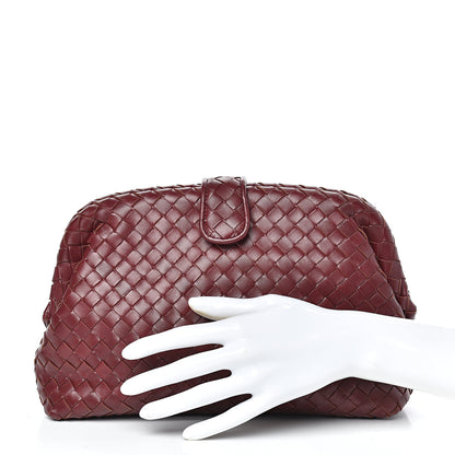 Bottega Veneta Nappa Intrecciato The Lauren 1980 Clutch Gigolo Red 2 of 7