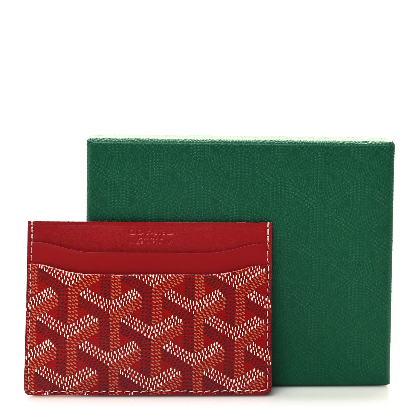 Goyardine Saint Sulpice Card Holder Red