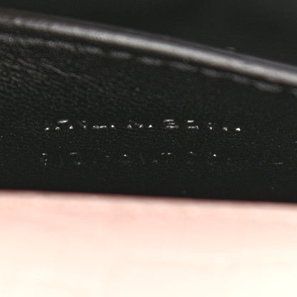 Saint Laurent Calfskin Crocodile Embossed Medium Classic Monogram Kate Tassel Satchel Powder Pink 7 of 13