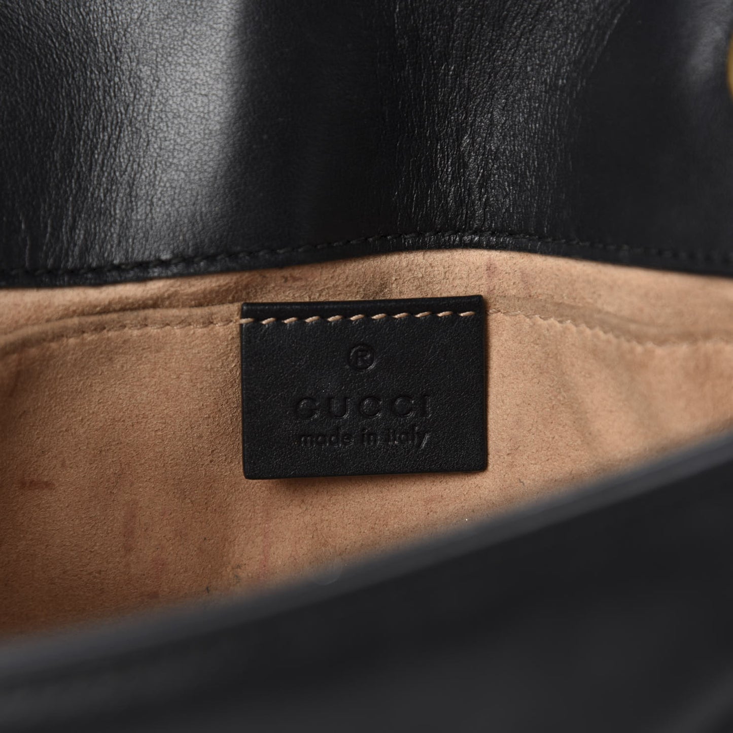 Calfskin Matelasse Mini GG Marmont Shoulder Bag Black