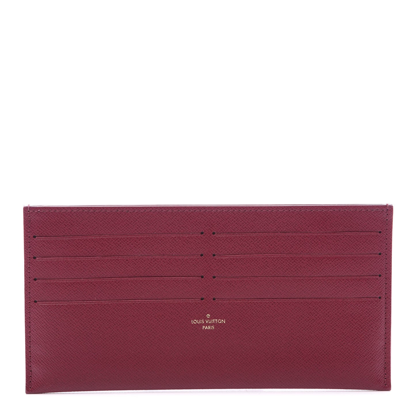 Calfskin Felicie Card Holder Insert Fuchsia