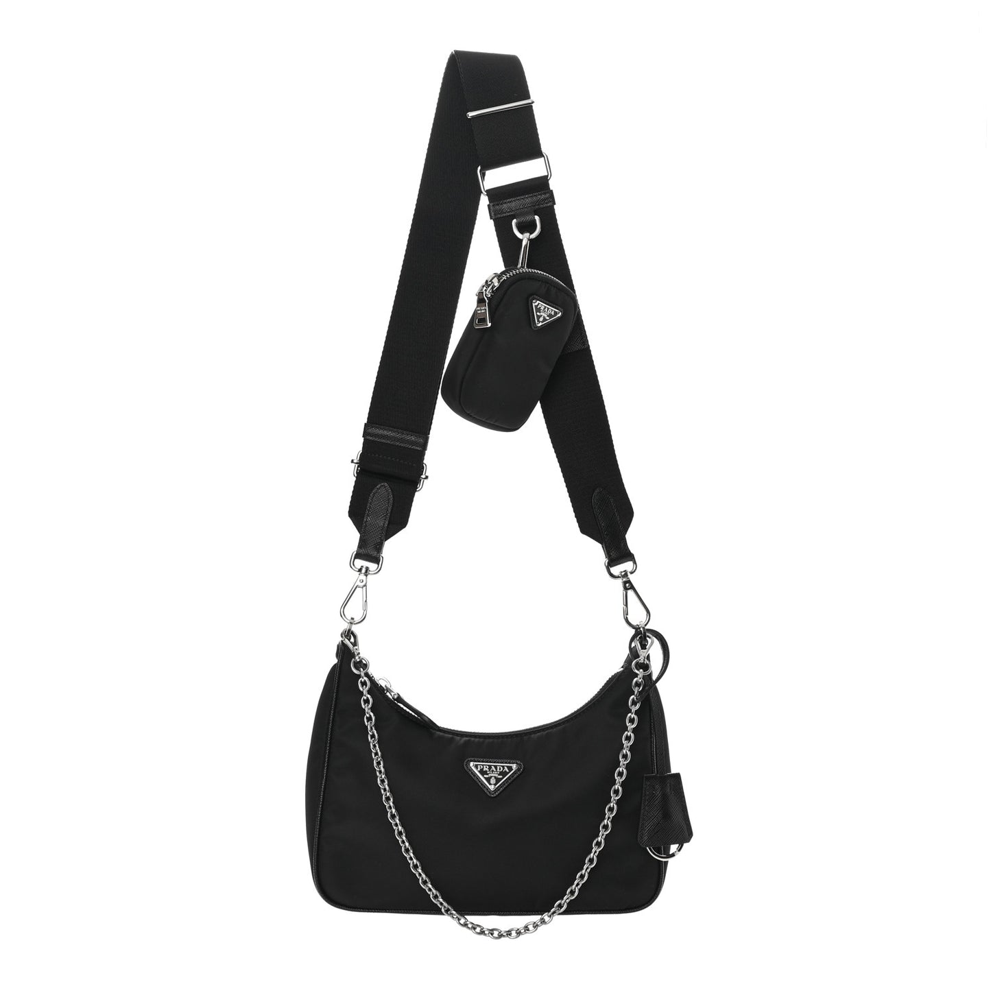 Nylon Re-Edition 2005 Shoulder Bag Black