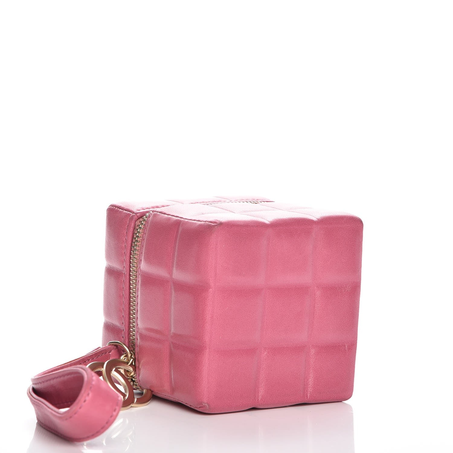 Chanel Lambskin Rubiks Cube Wristlet Pink 5 of 8