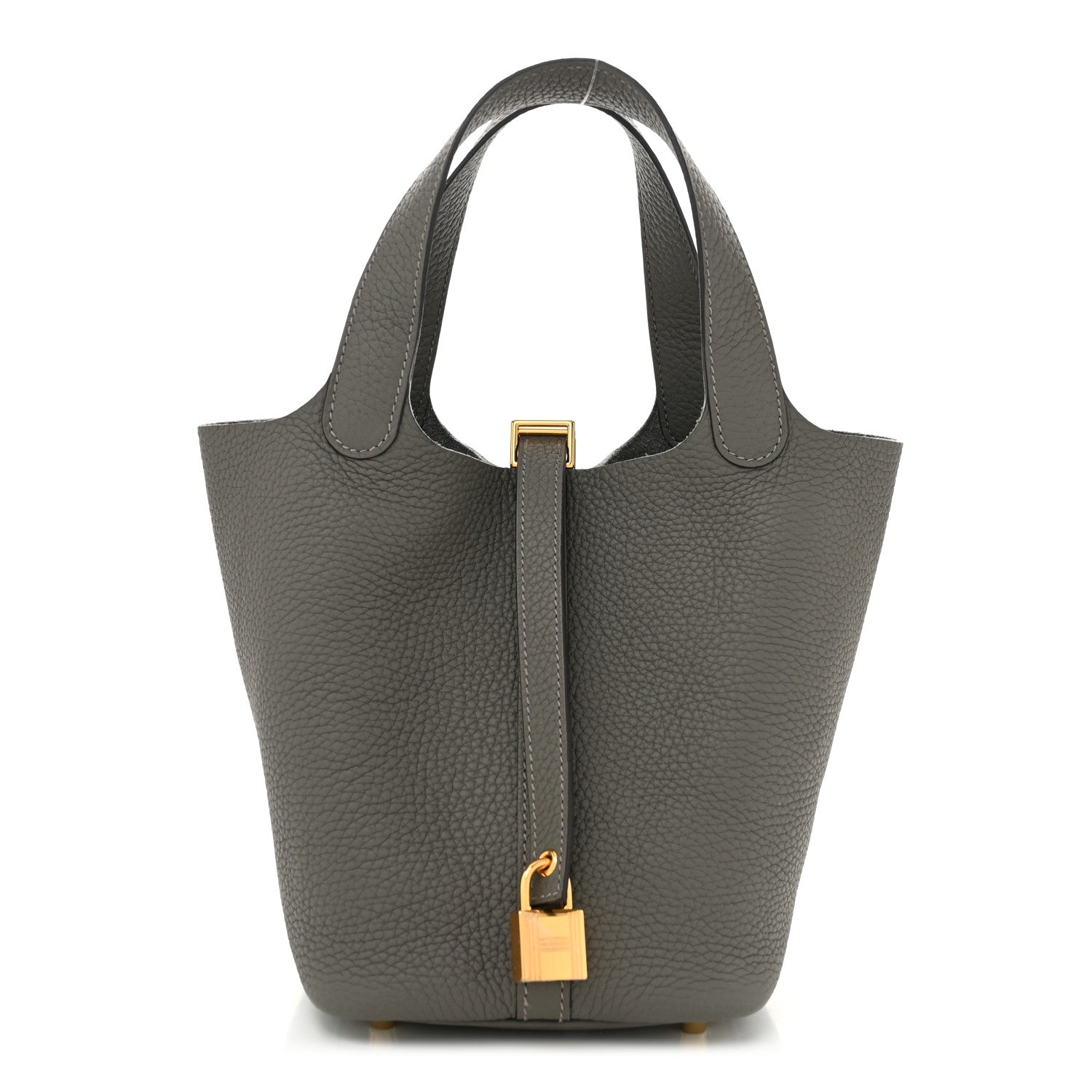 Hermes Taurillon Clemence Picotin Lock 18 PM Gris Meyer 1 of 12