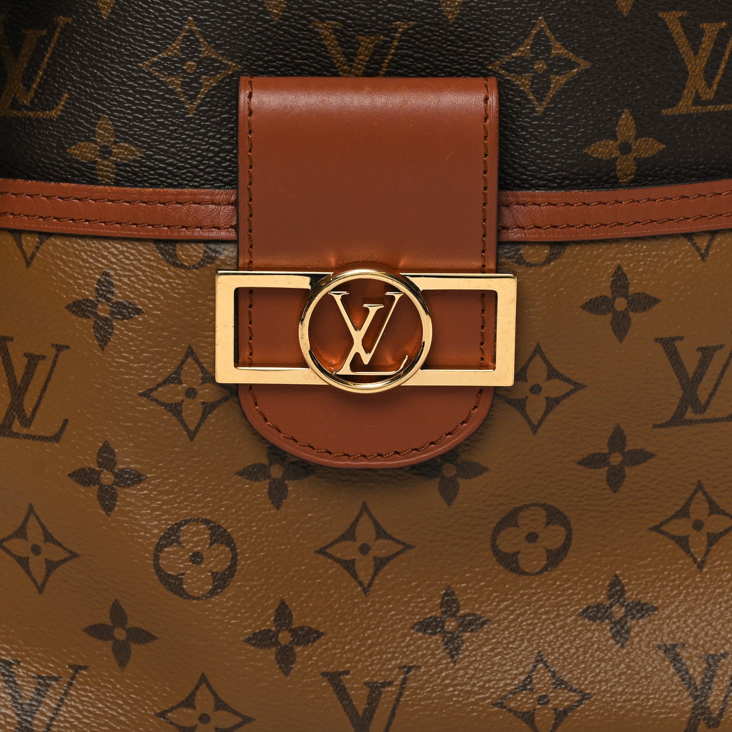 Louis Vuitton Reverse Monogram Dauphine Hobo PM 8 of 10