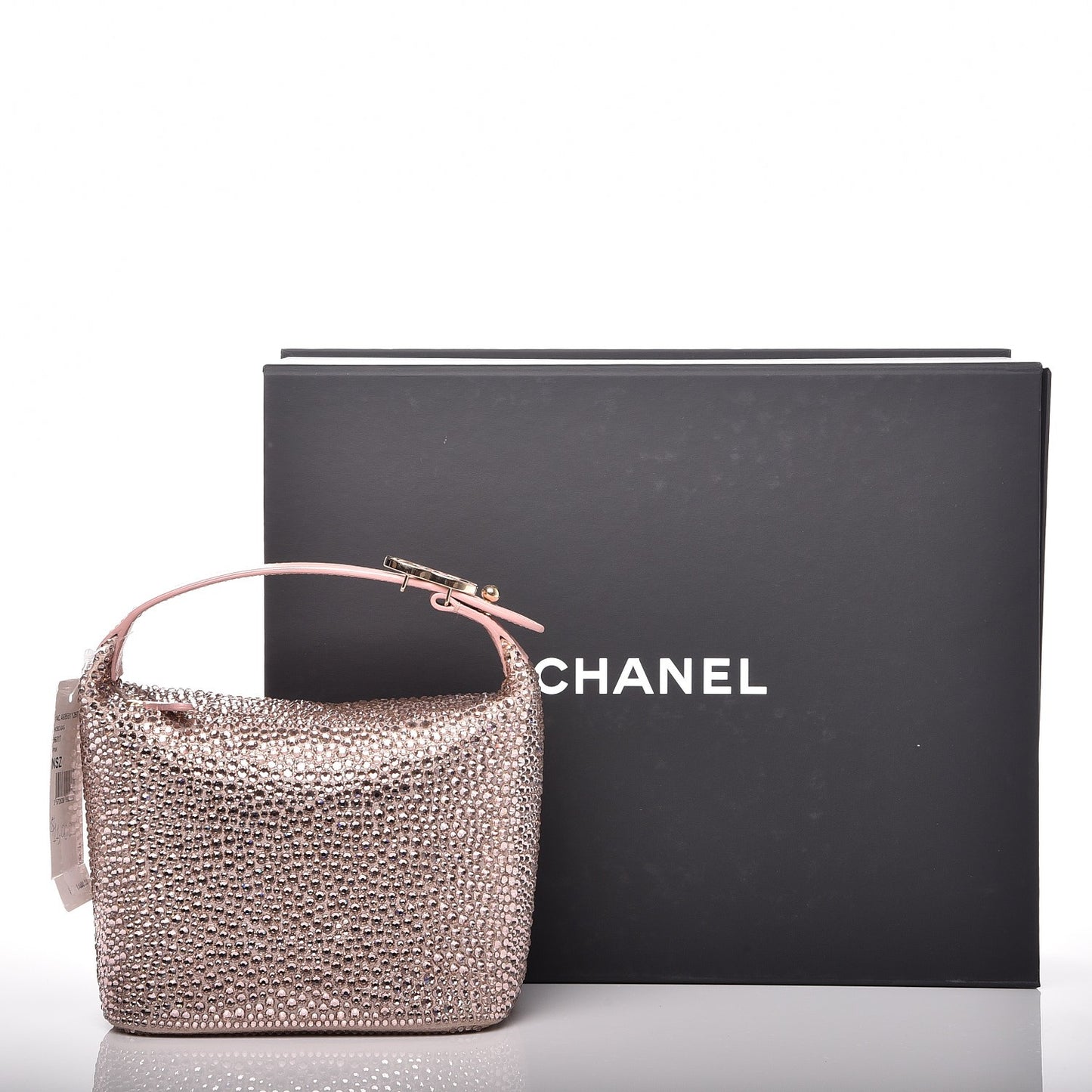 Crystal Strass Mini Hamptons Hobo Pink