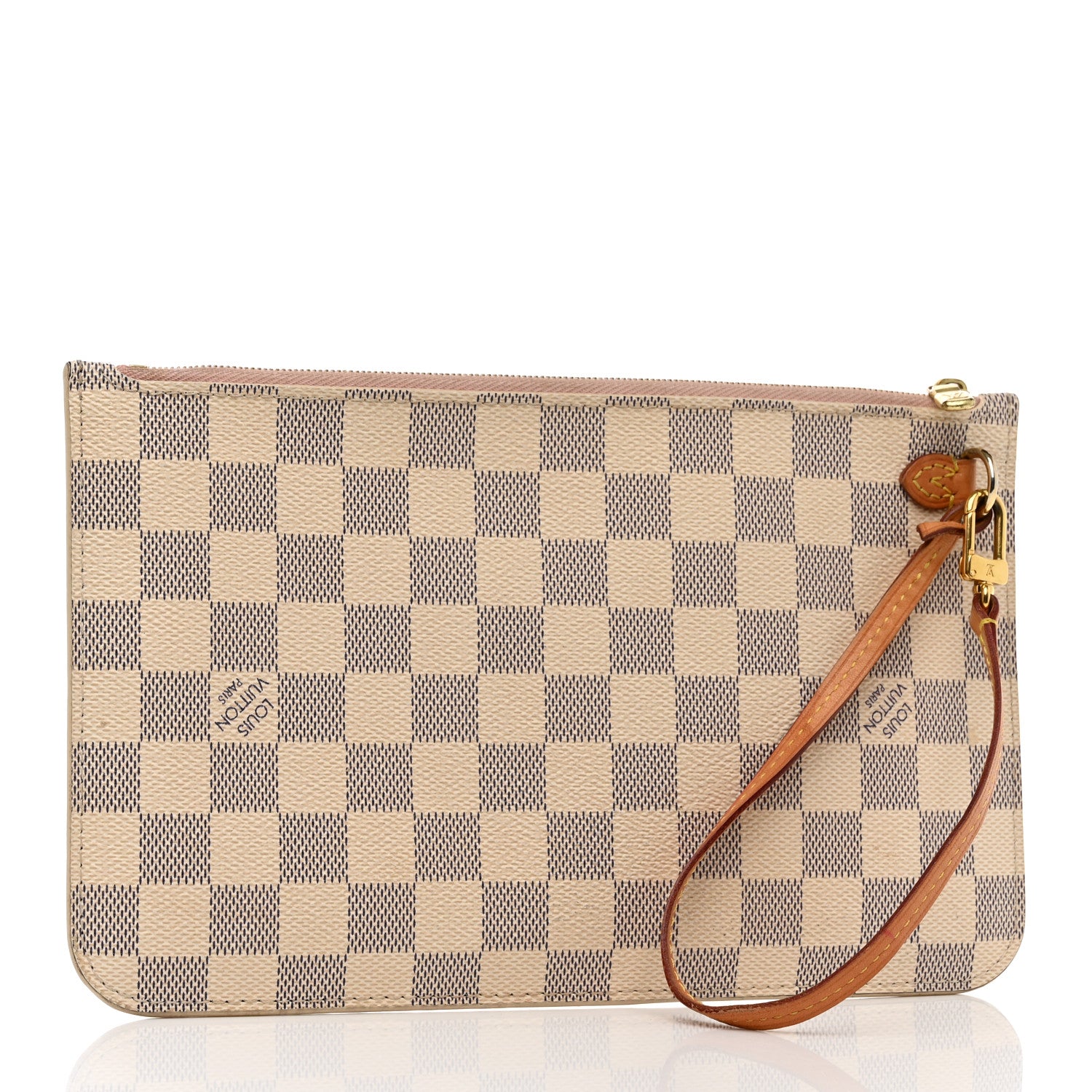 Louis Vuitton Damier Azur Neverfull MM GM Pochette Rose Ballerine 3 of 10