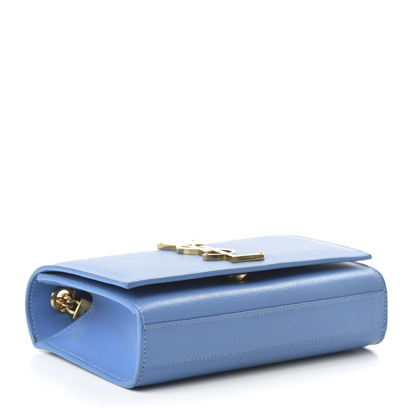Grain De Poudre Small Classic Monogram Kate Satchel Blue Clair