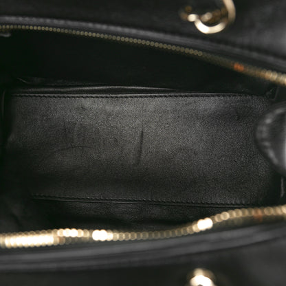 Chanel Lambskin Quilted Easy Carry Bowling Bag Black 5 of 10