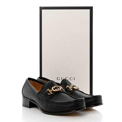 Gucci Agnello Plonge Granada Kid Mens Zumi Loafers 8 Black 9 of 9