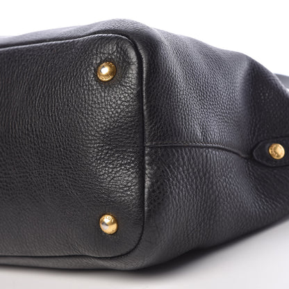 Prada Vitello Daino Tote Black 11 of 24