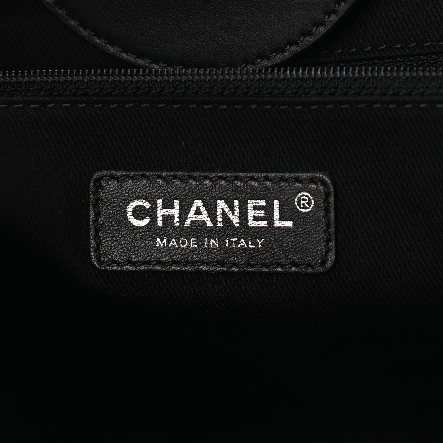 Chanel Shearling Large Deauville Tote Black 6 of 9