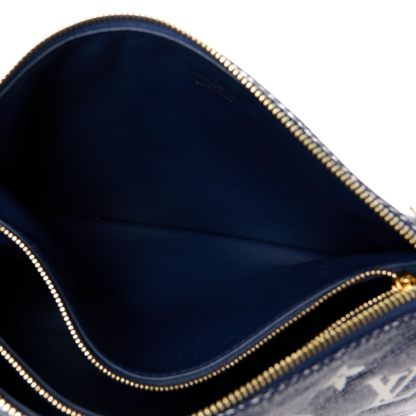 Lambskin Printed Monoglam Coussin PM Blue