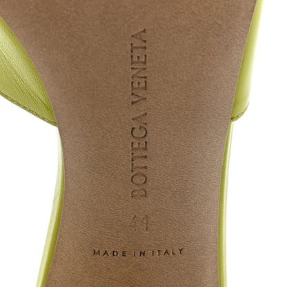 Bottega Veneta Lambskin Stretch Mule Sandals 41 Kiwi 6 of 10