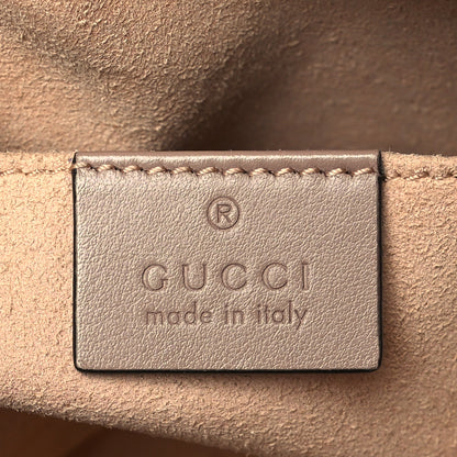Gucci Calfskin Matelasse Mini GG Marmont Chain Shoulder Bag Porcelain Rose 5 of 11