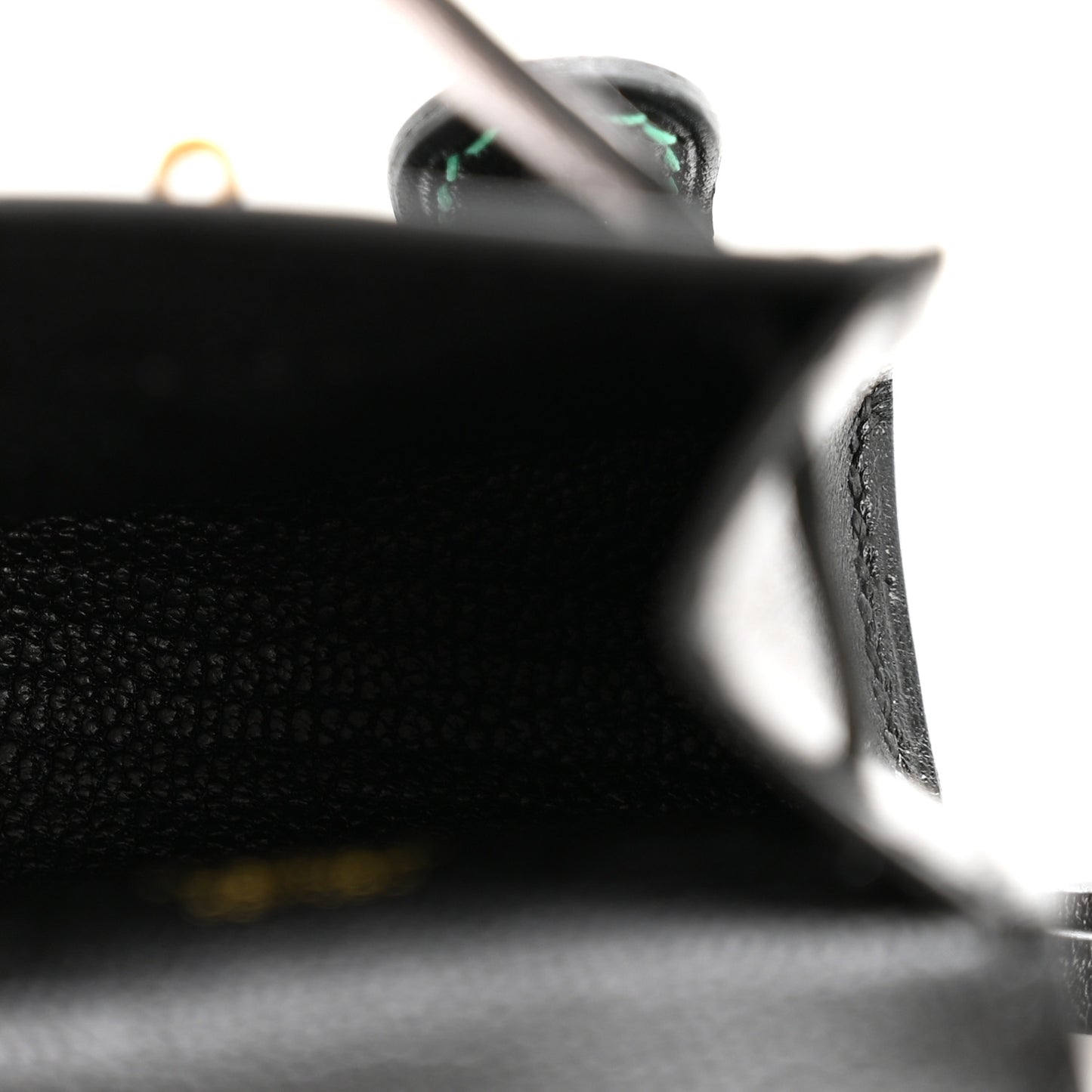 Tadelakt Chevre Mysore Kelly Quelle Idole Bag Charm Black Mauve Pale Vert Menthe Bleu France