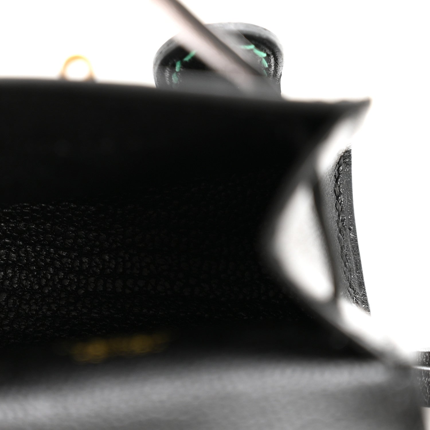 Hermes Tadelakt Chevre Mysore Kelly Quelle Idole Bag Charm Black Mauve Pale Vert Menthe Bleu France 3 of 7