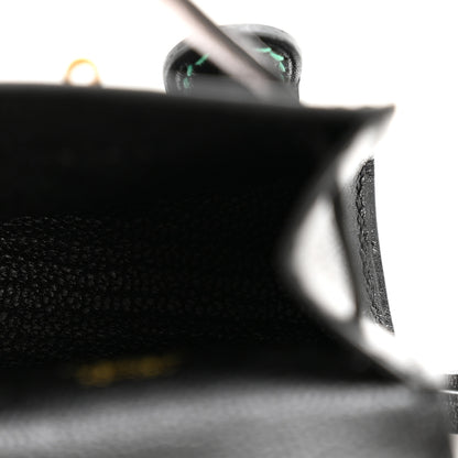 Hermes Tadelakt Chevre Mysore Kelly Quelle Idole Bag Charm Black Mauve Pale Vert Menthe Bleu France 3 of 7