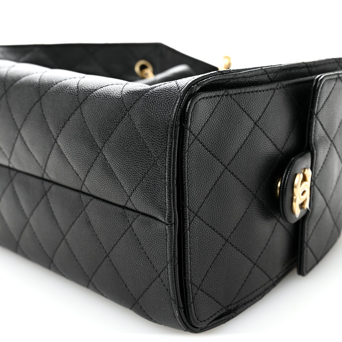 Caviar Quilted Small Chanel 25 Handbag Black
