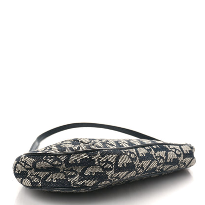 Christian Dior Monogram Mini Saddle Pochette Black 4 of 9
