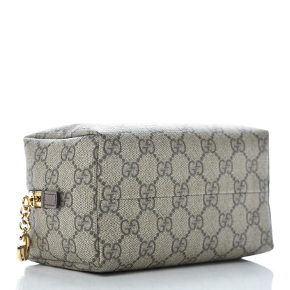 Gucci Soft GG Supreme Monogram Calfskin Medium Ophidia Cosmetic Case Beige Ebony New Acero 4 of 9