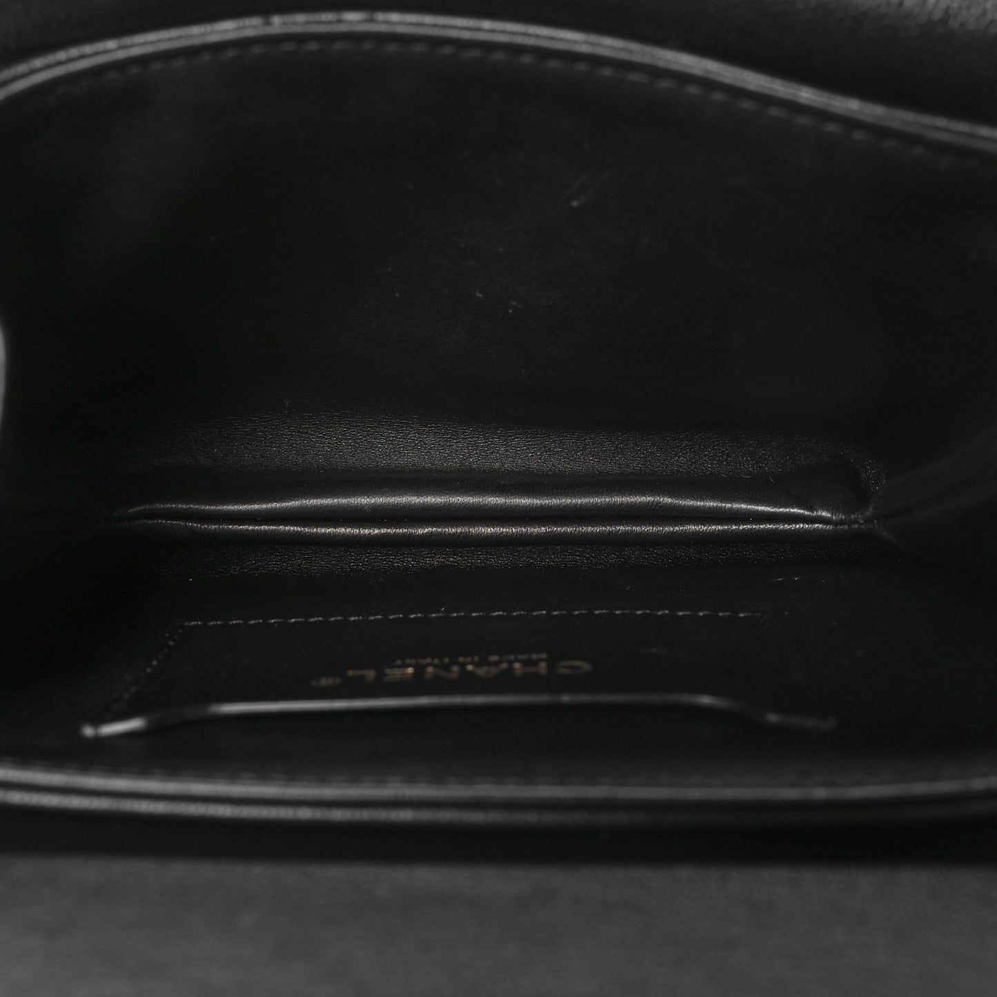 Caviar Quilted Mini Top Handle Flap Black