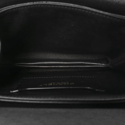 Chanel Caviar Quilted Mini Top Handle Flap Black 5 of 12