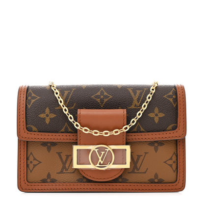 Louis Vuitton Reverse Monogram Dauphine Chain Wallet 1 of 9