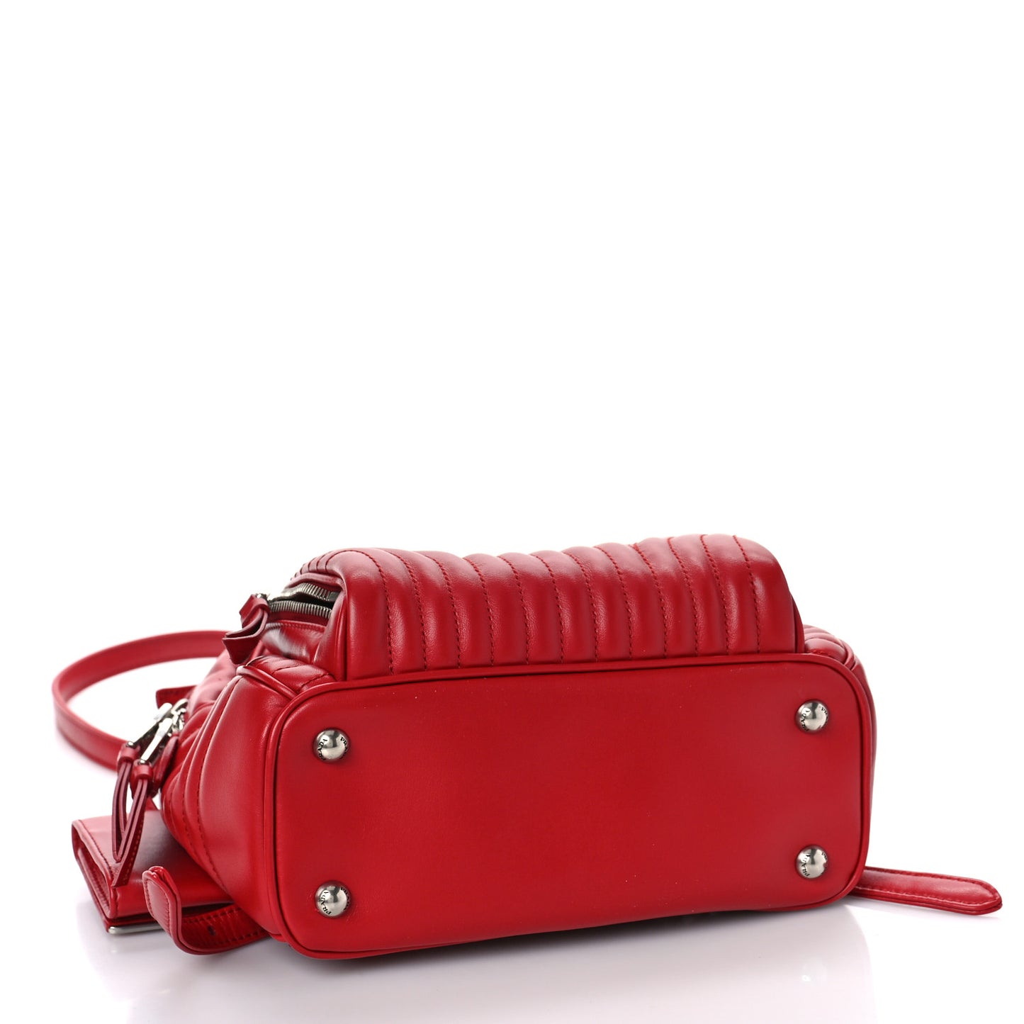 Soft Calfskin Impunture Diagramme Day Backpack Fuoco