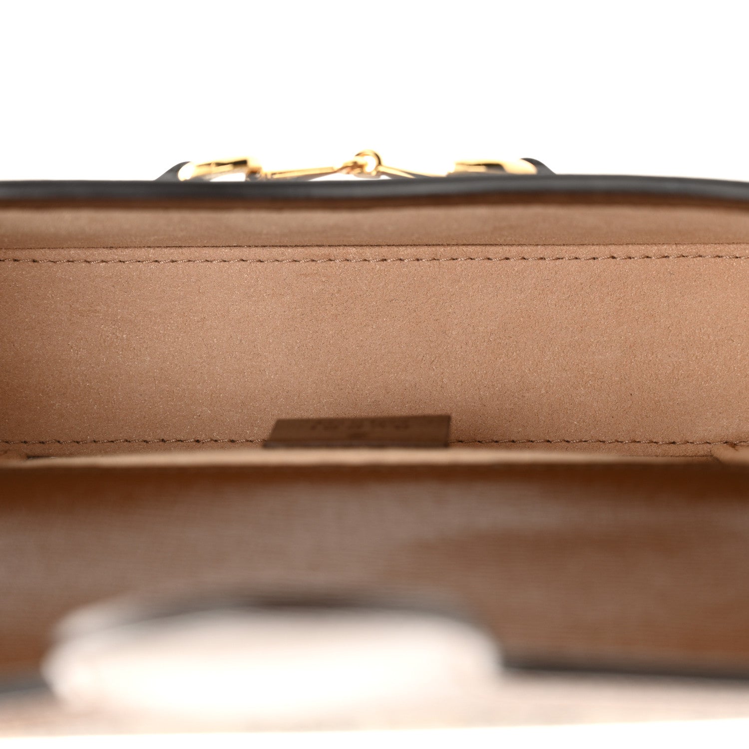 Gucci GG Supreme Monogram Mini Horsebit 1955 Shoulder Bag Beige Brown Sugar 4 of 10