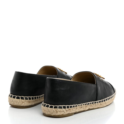 Chanel Calfskin Chain CC Espadrilles 37 Black 4 of 9