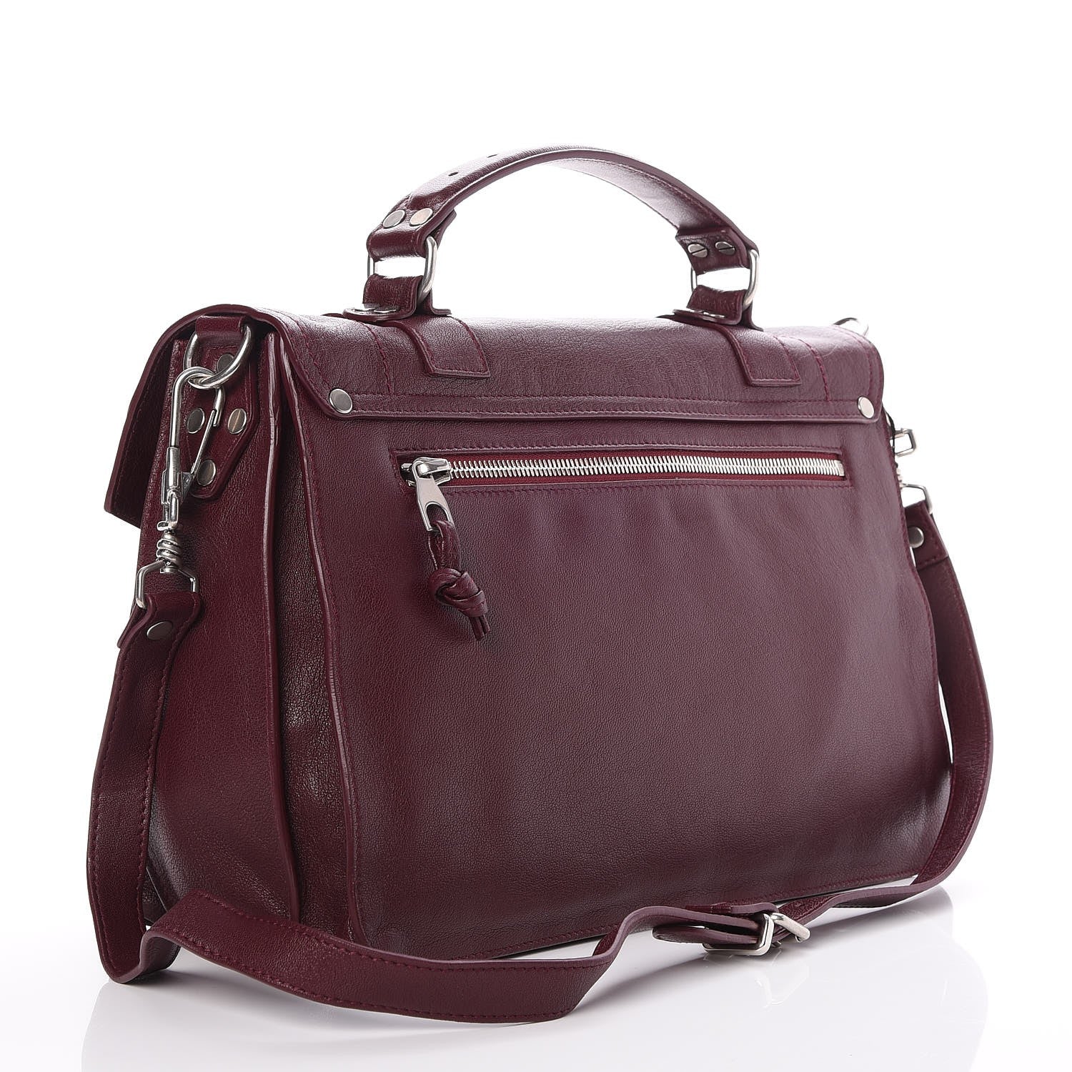 Proenza Schouler Lambskin Medium PS1 Satchel Oxblood 3 of 7