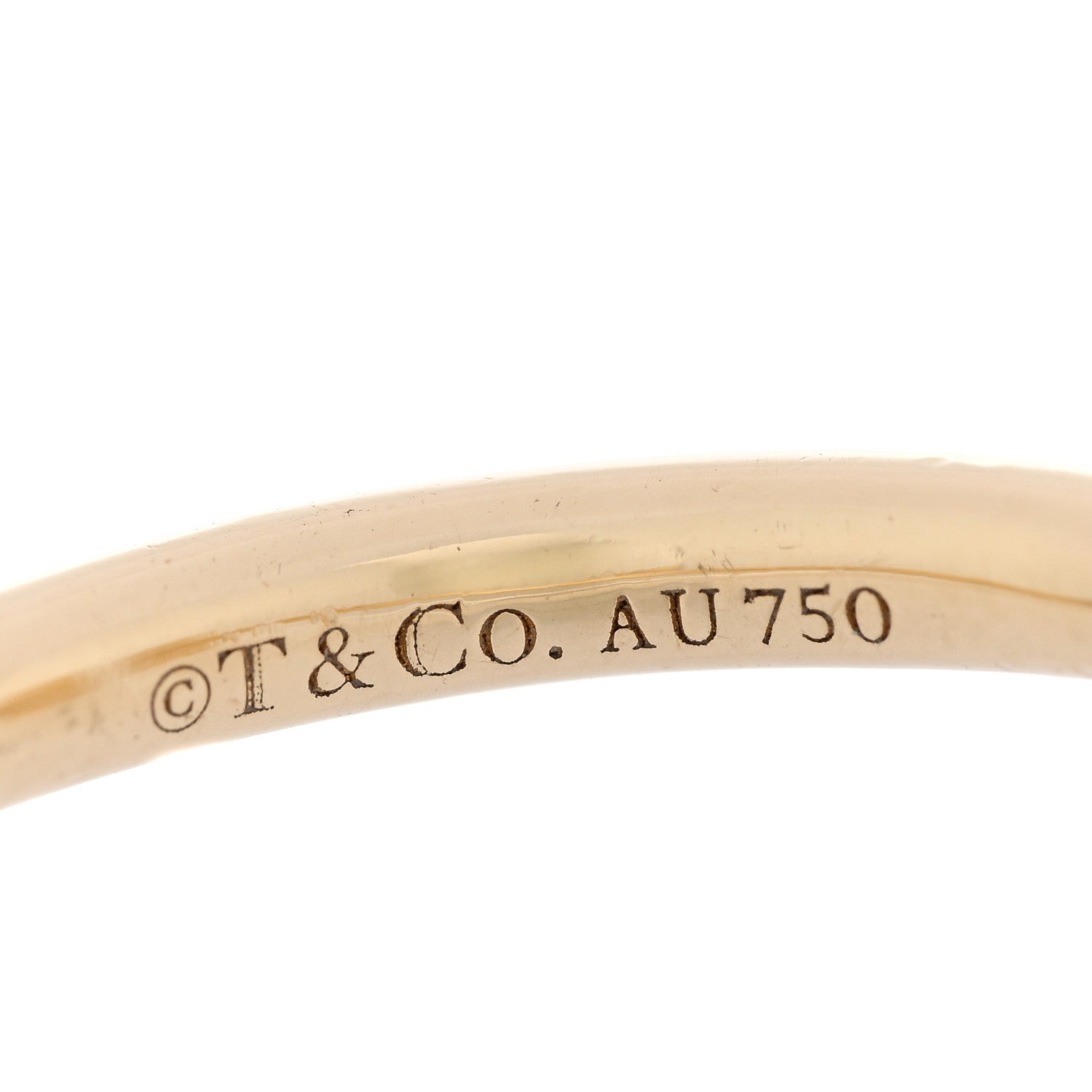 Tiffany 18K Yellow Gold T Wire Ring 47 4 4 of 4
