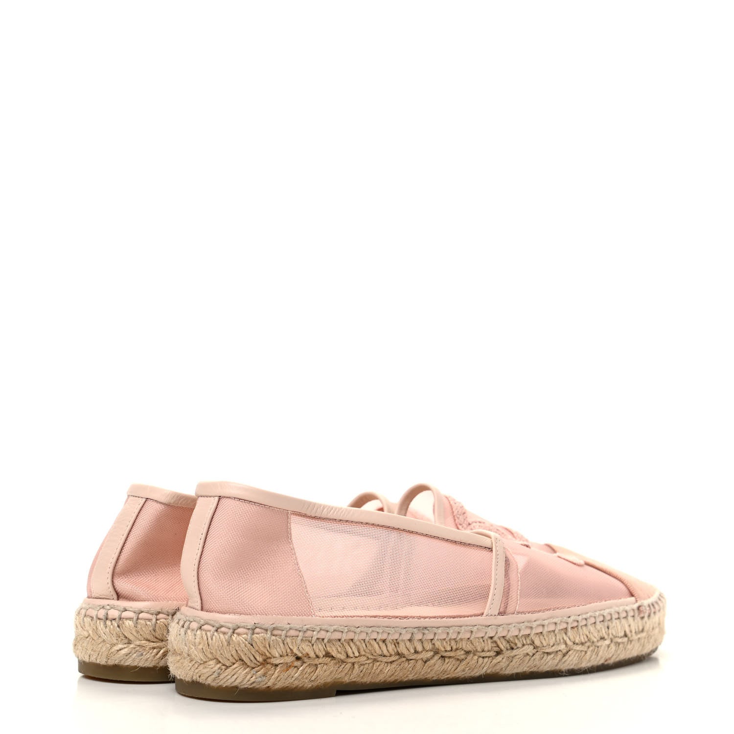 Chanel Mesh Grosgrain CC Espadrilles 39 Pink 4 of 8