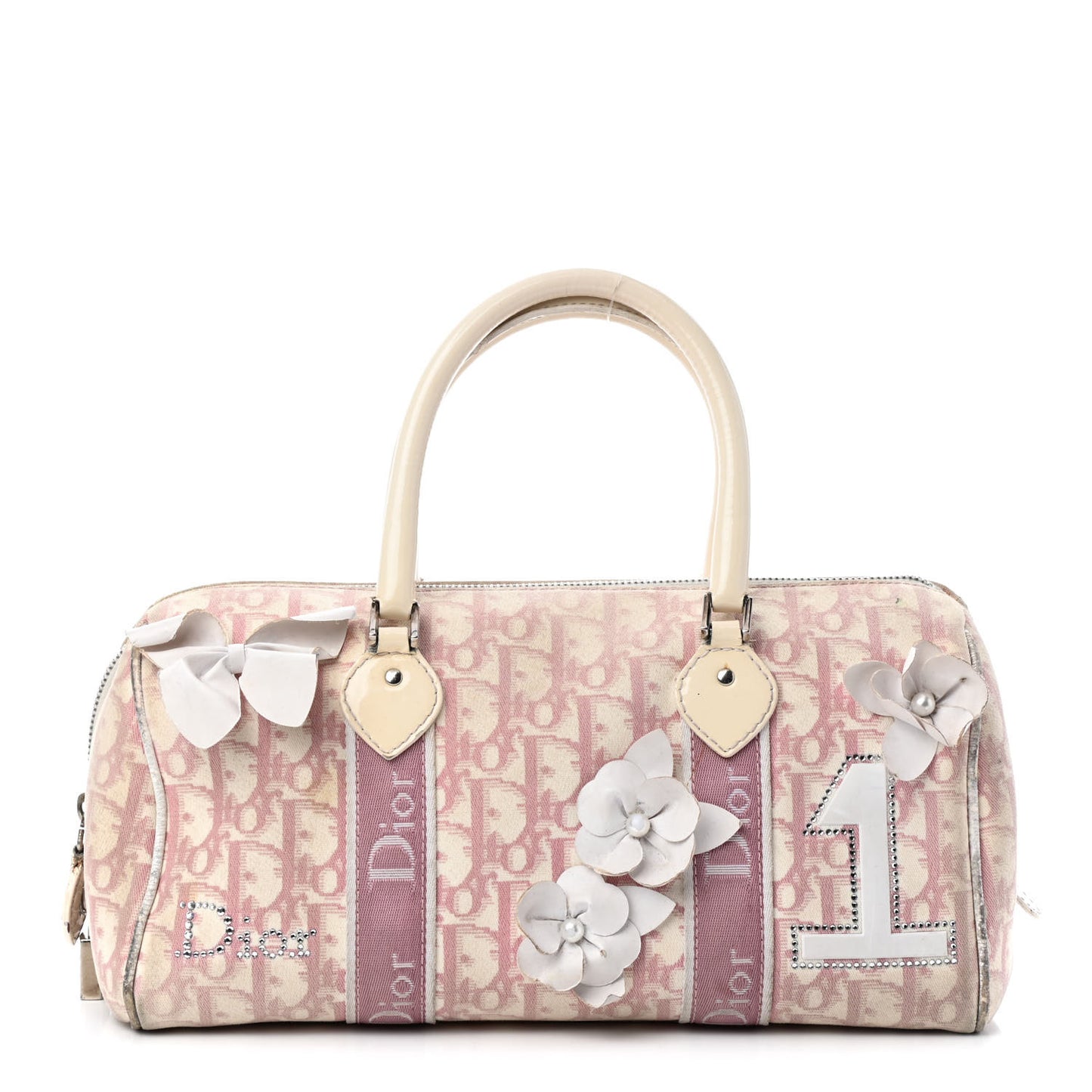 Monogram Girly Boston Pink