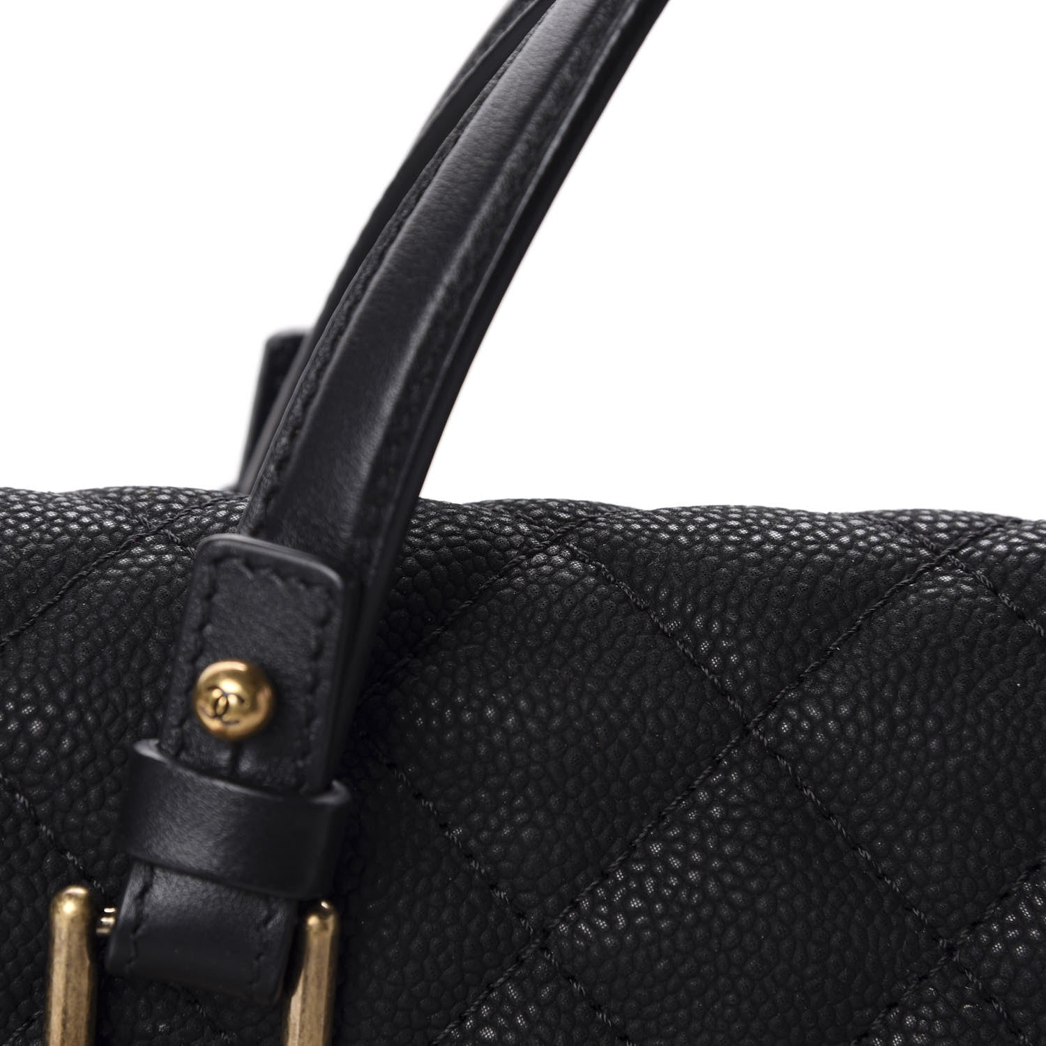 Chanel Iridescent Caviar Chic Quilt Tote Black 10 of 11